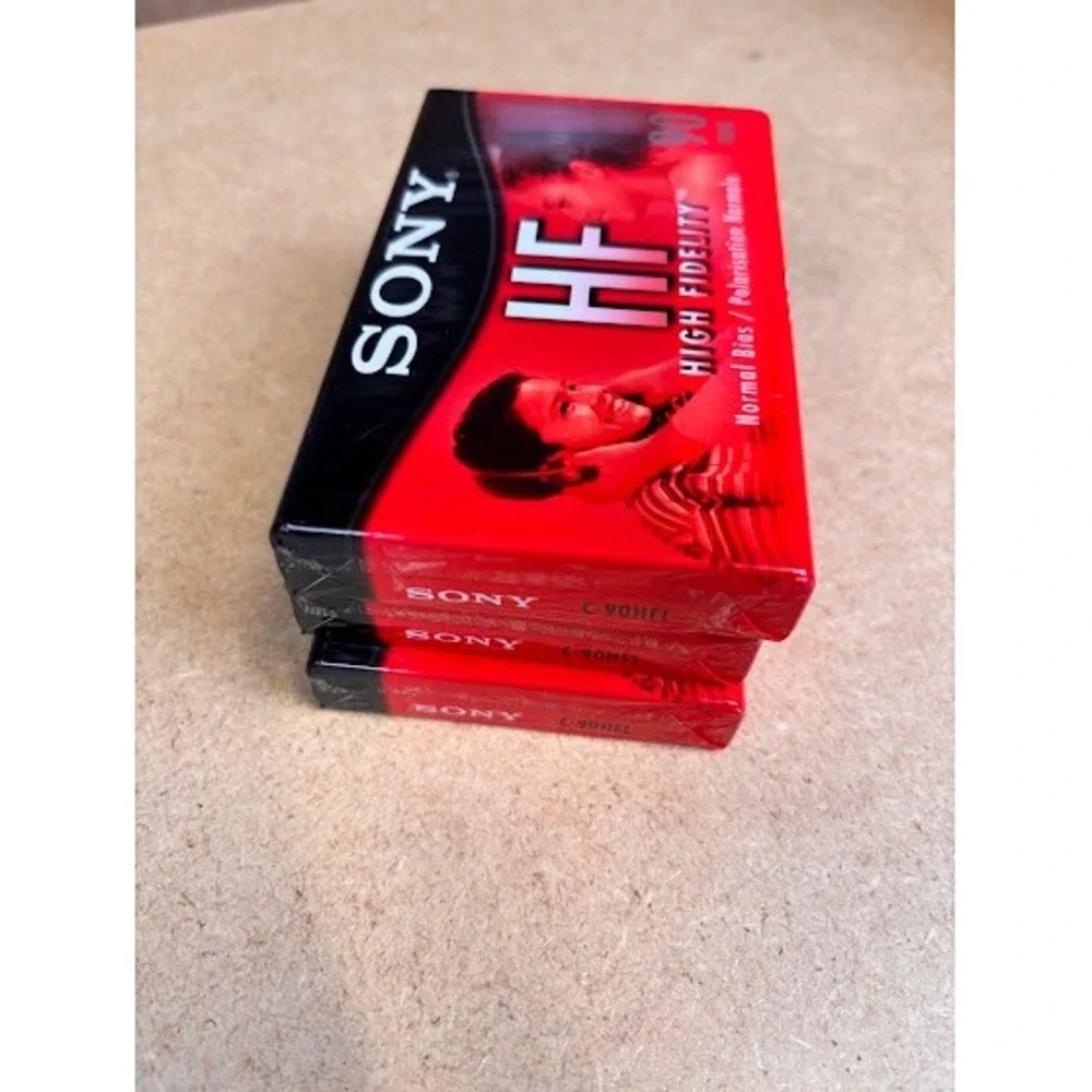 Sony HF High Fidelity 90‎ Minute Cassette Tapes Lot of 3 Normal Bias